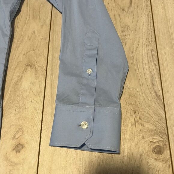 Roberto Cavalli Button Up Shirt Embroidered Long Sleeve Blue Mens Size Med-large - Picture 12 of 16